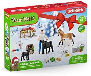 Schleich Farm World, Gifts for Kids Ages 3 and Above, Farm World Advent Calendar with 24 Surprise... | Amazon (US)