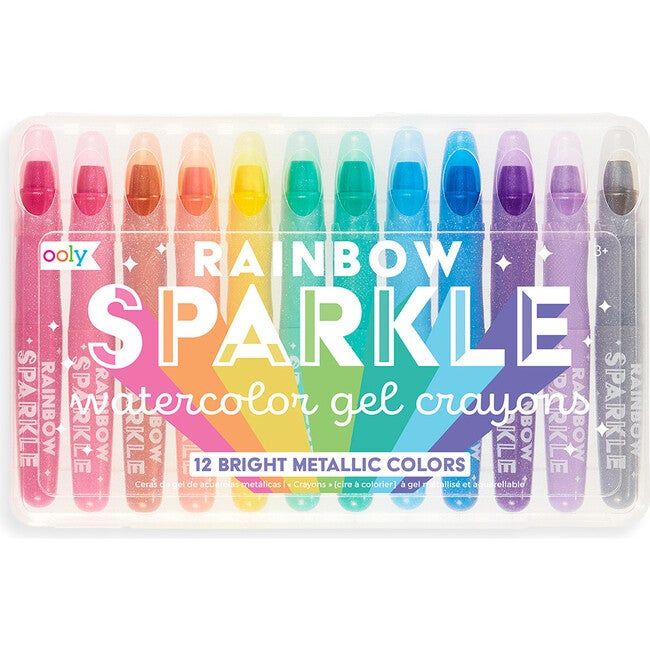Rainbow Sparkle Watercolor Gel Crayons | Maisonette