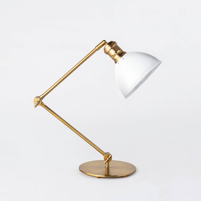 Metal Task Lamp Antique Brass (Includes Energy Efficient Light Bulb) - Threshold™ designed with... | Target
