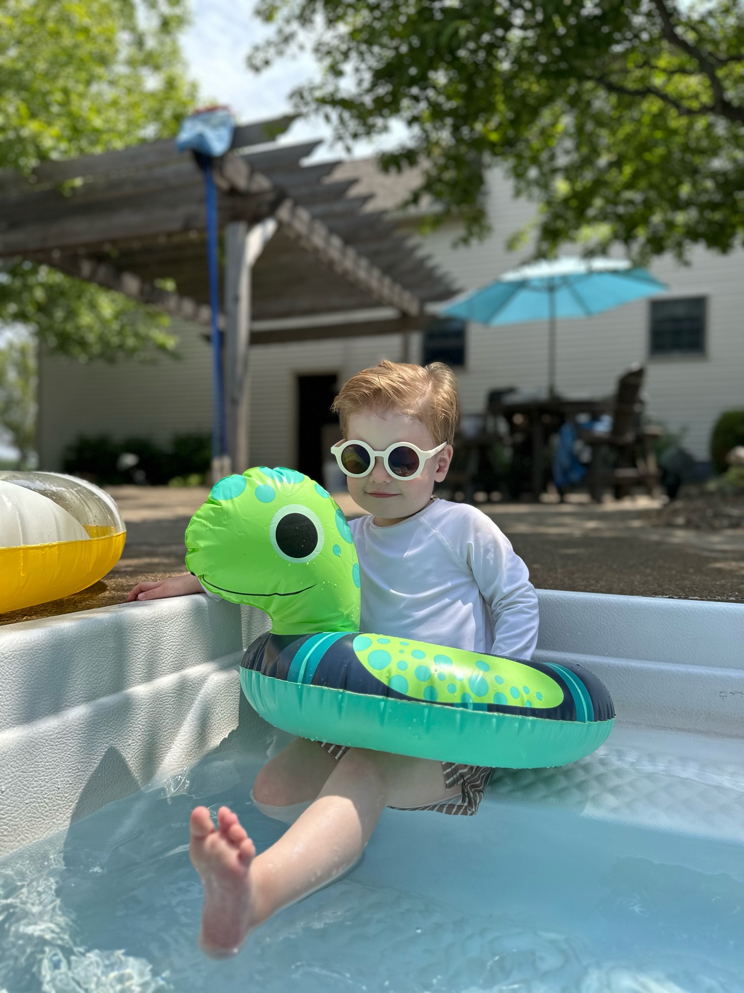 Ollie’s turtle float! $5 and he loves this!!! He’s been holding on like a champ 🥰

Toddler float, toddler pool float, toddler summer faves 

#LTKFind #LTKSeasonal #LTKkids
