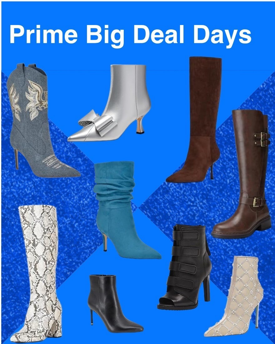 
Boots that walk the walk. 👠✨

My Prime Big Deal Days edit of must-have boots — from classic knee-highs to statement textures and bold colors.

Whether you’re going sleek, slouchy, or snakeskin, these pairs are made for fall fashion moments and Prime savings. 🛍️

#PrimeBigDealDays #FallBoots #FallStyleEdit 

#LTKSaleAlert #LTKShoeCrush #LTKU