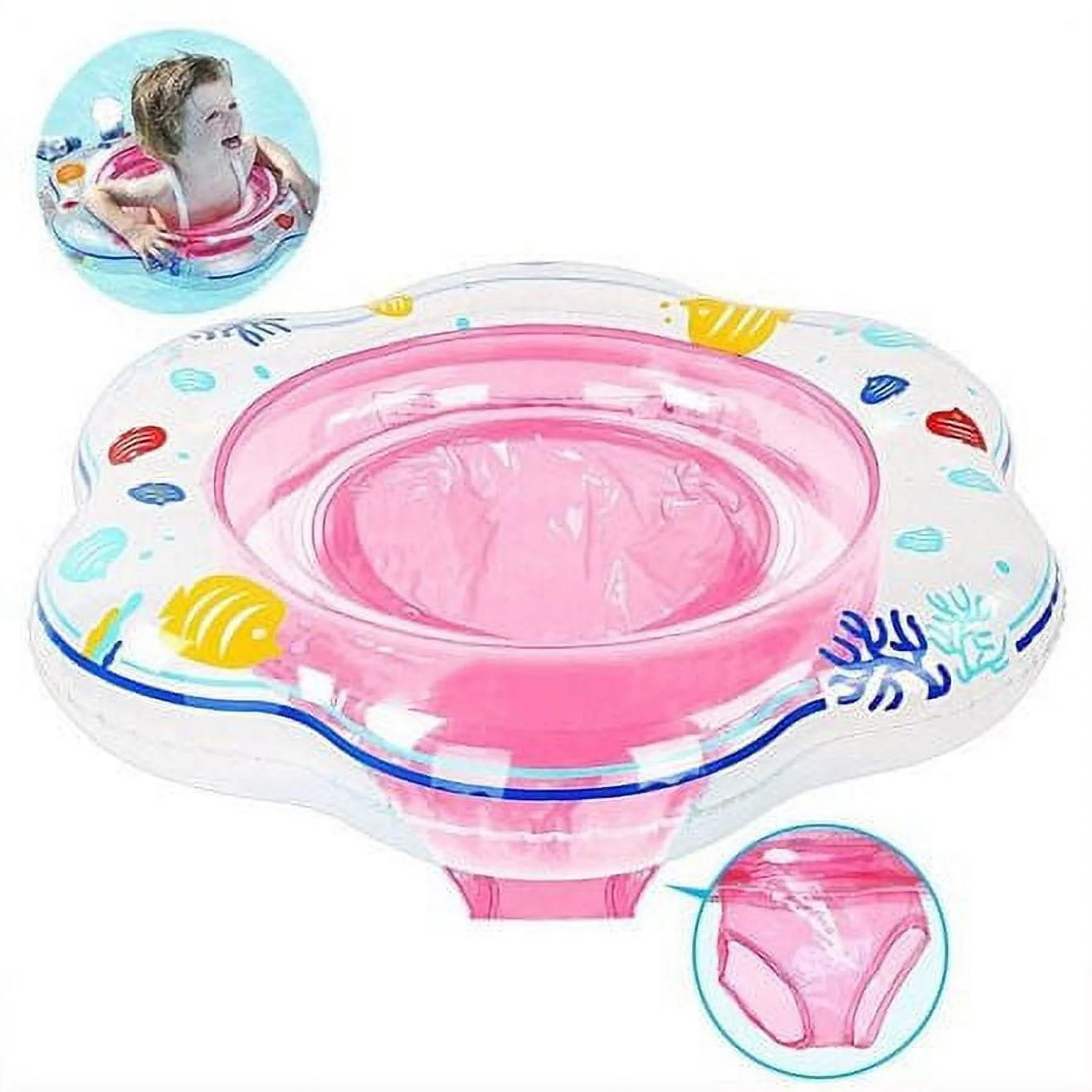 Swim Floats Baby Swimming Pool Ring for Infant Toddler Kids Summer Inflatable Safety PVC Seat-Pin... | Walmart (US)
