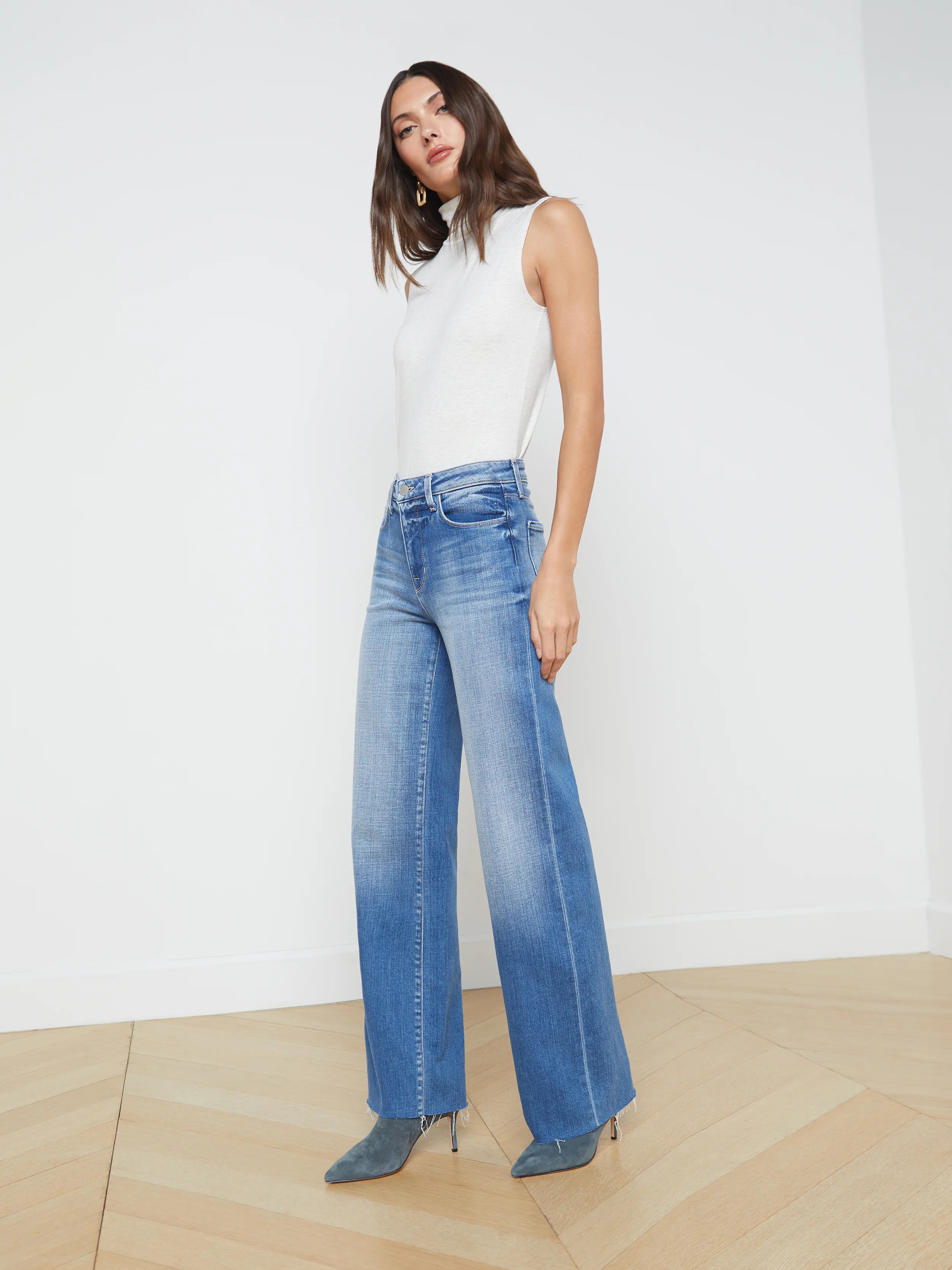 L'AGENCE - Scottie Wide-Leg Jean in Hayward | L'Agence