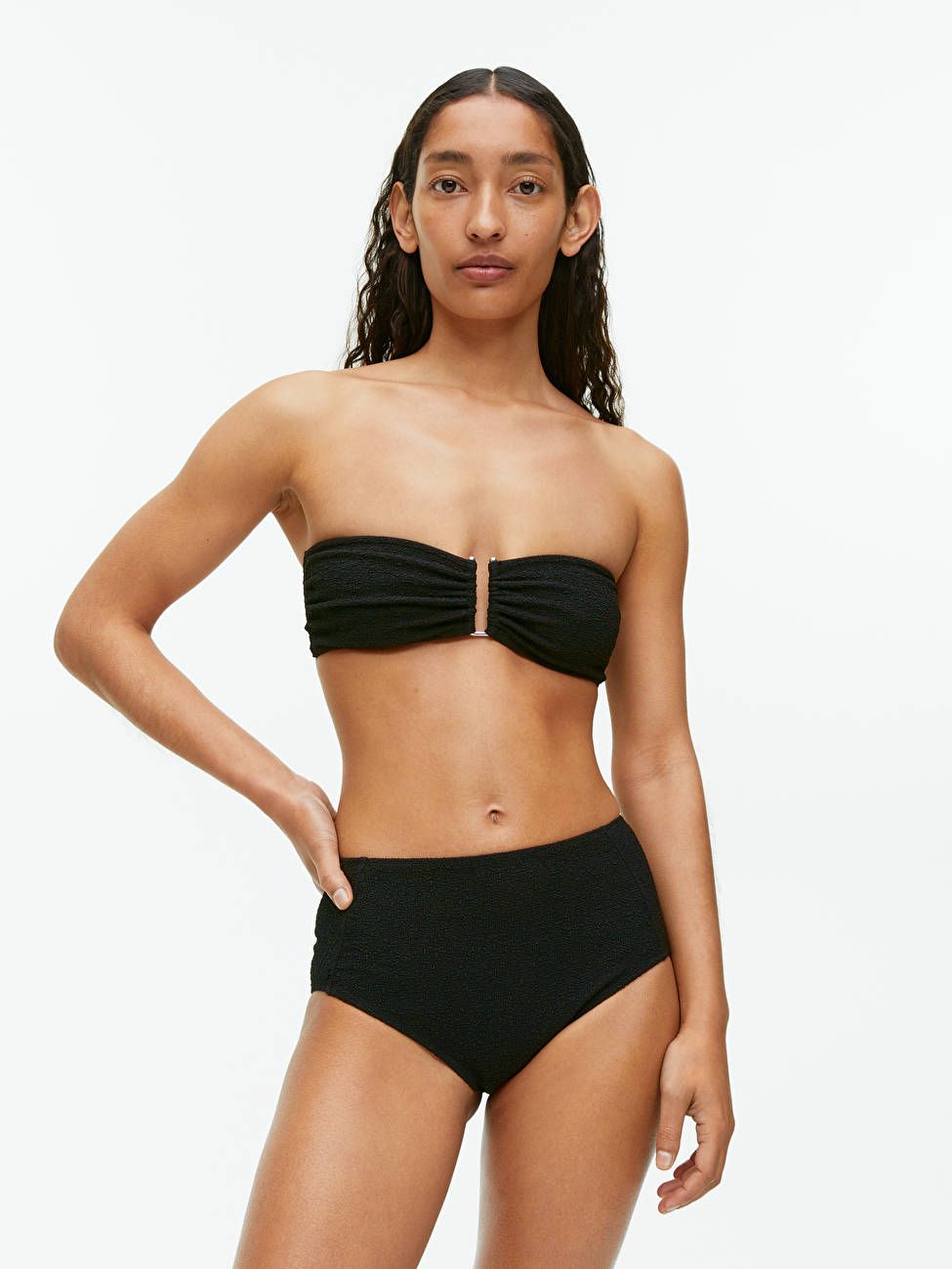 Textured Bandeau Bikini Top | ARKET