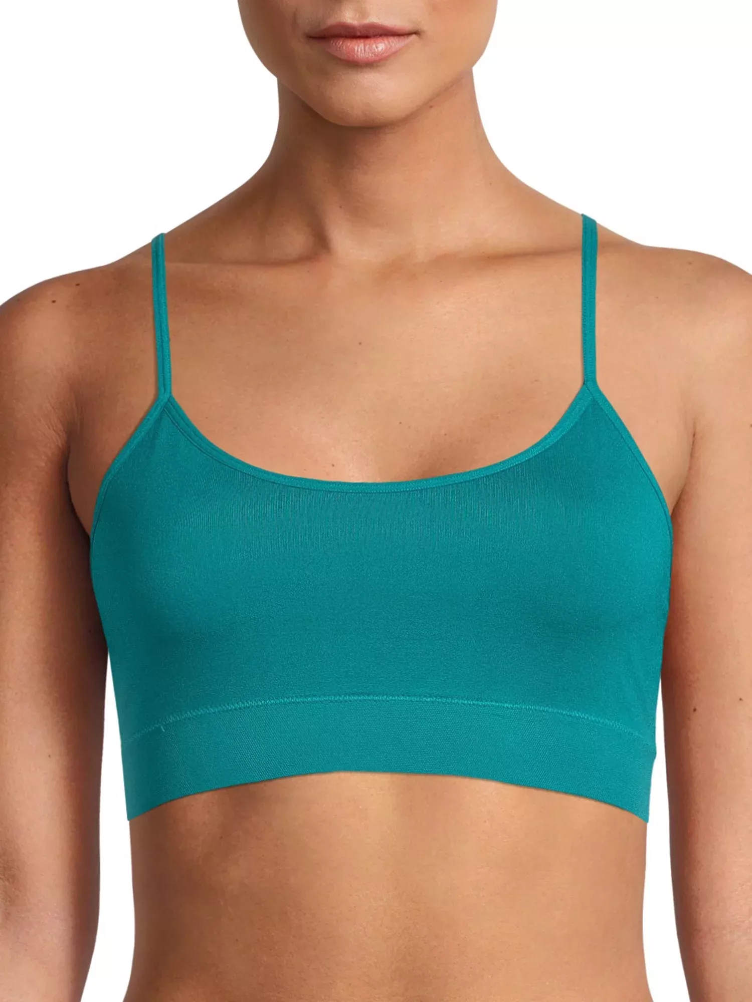 No Boundaries Juniors' Bonded Racerback Bralette with Removal Pads
