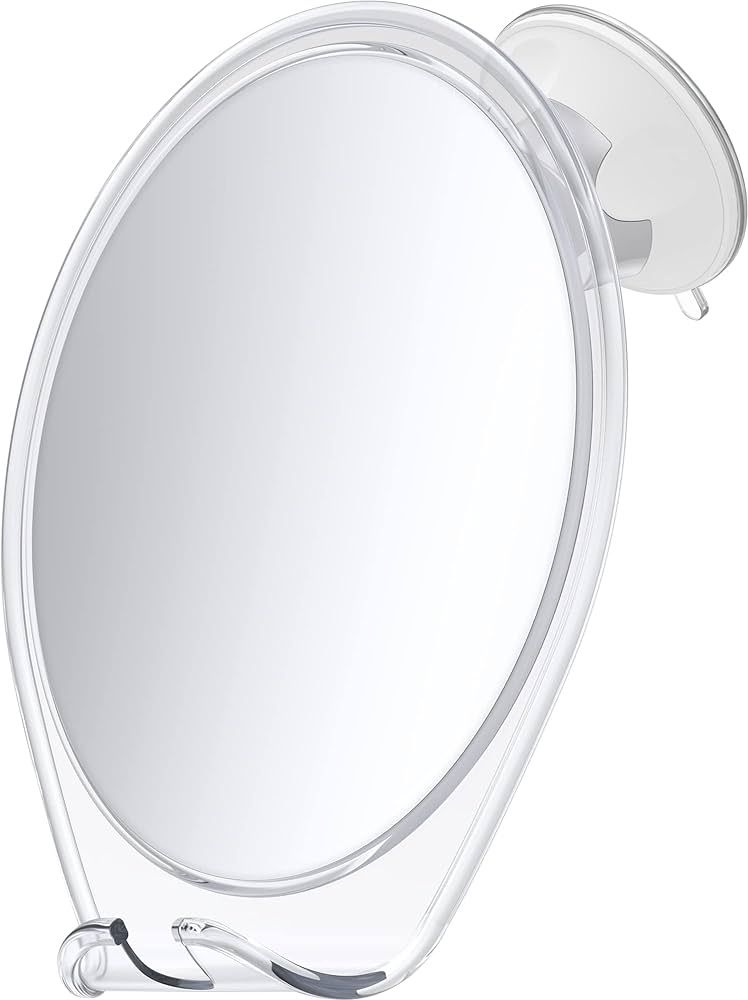 HONEYBULL Shower Mirror Fogless for Shaving - with Suction, Razor Holder & Swivel, Small Mirror, ... | Amazon (US)