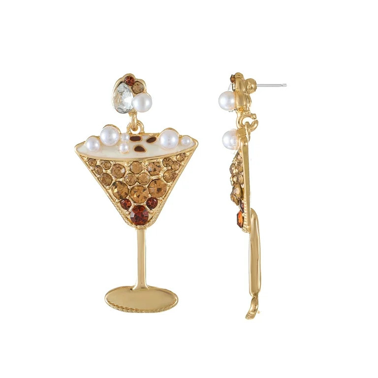 Packed Party Gold Espresso Martini Earrings | Walmart (US)