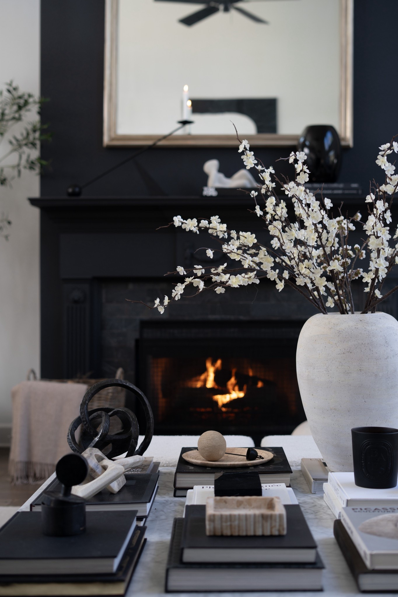 Guys! I’m freaking out because we sold these cherry blossoms out last year and they are finally back in stock! They are soooo beautiful and look sooo real! I loved styling them up on the coffee table with a rustic urn… and, of course, a pile of books & a mix of matte black brought in through the candle, glossy black brought in through the marble box…

Then we juxtaposed sharp black against rough and tumbled marble in soft hues with the trays (omg they are just sooo good!!) and a chain. 

The mix of soft blossoms, rough textures, glossy marble, iron, and clay. I’m DYING!! It’s sooo good! 

Love you guys and hope you leave feeling inspired to grab some cherry blossoms and create pure magic in your home, too!! XxV 



#LTKmomlife #LTKootd #LTKHome