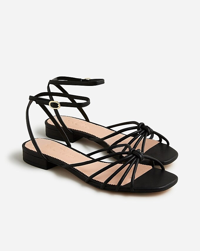 Hazel strappy sandals in leather | J. Crew US