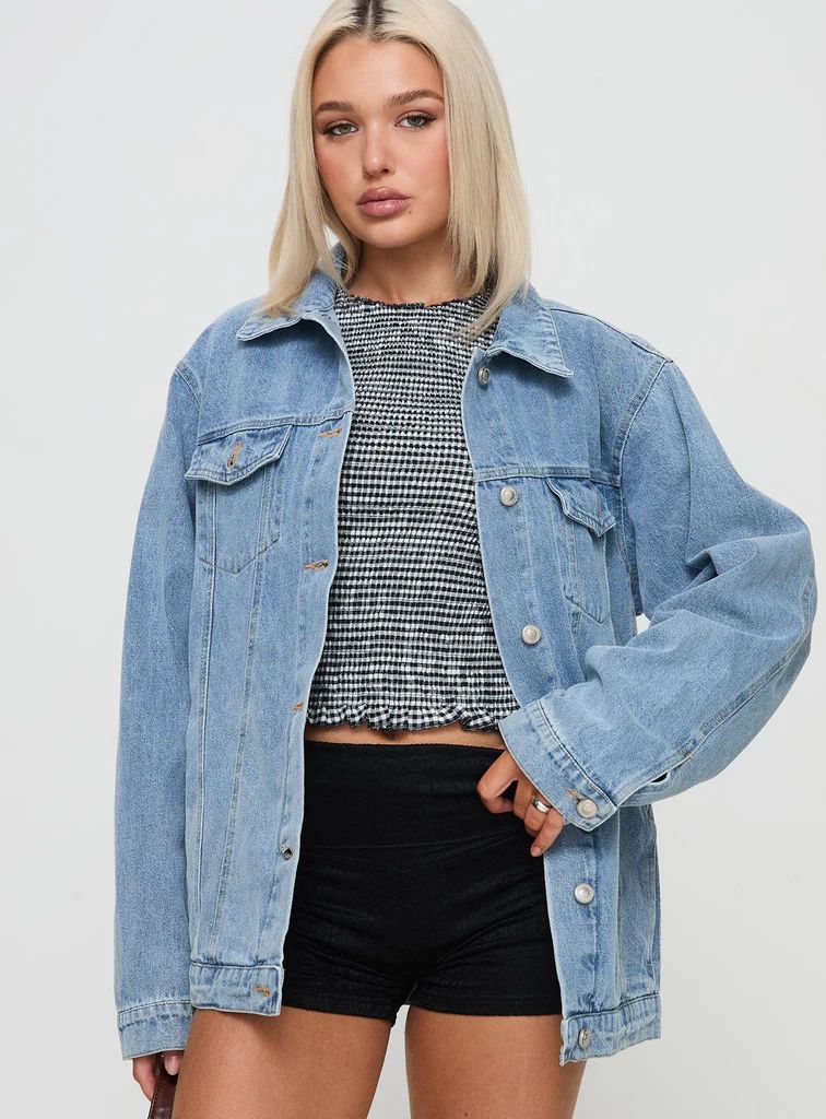 All You Need Denim Jacket Light Wash | Princess Polly US