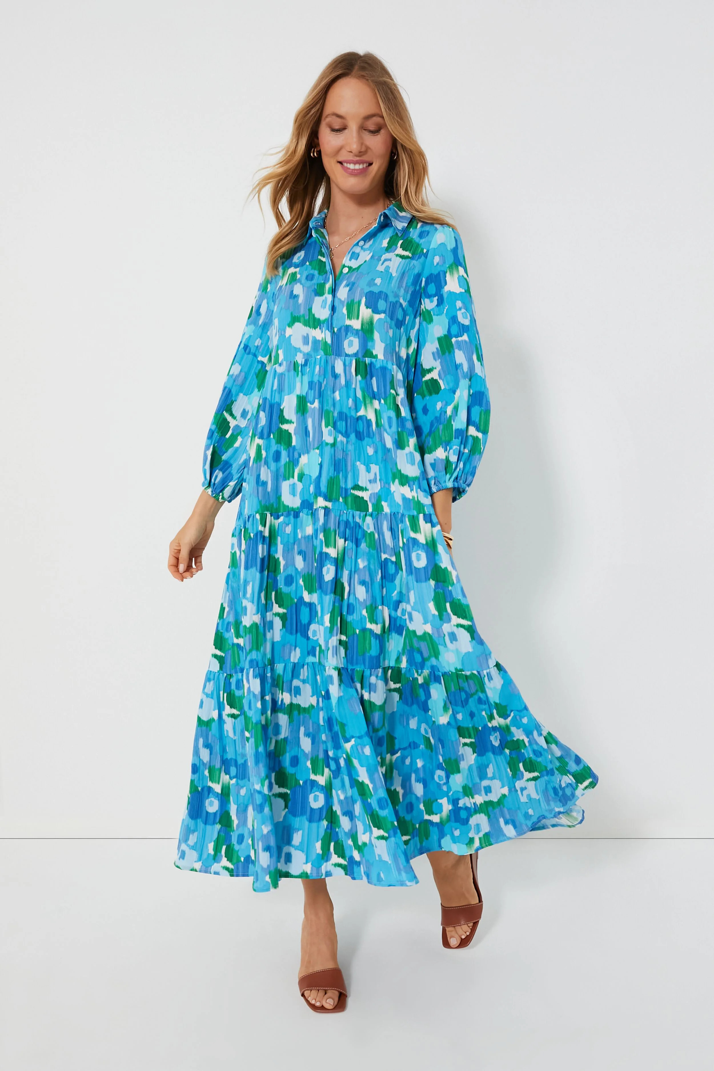 Amalfi Watercolor Mabel Maxi Dress | Tuckernuck (US)