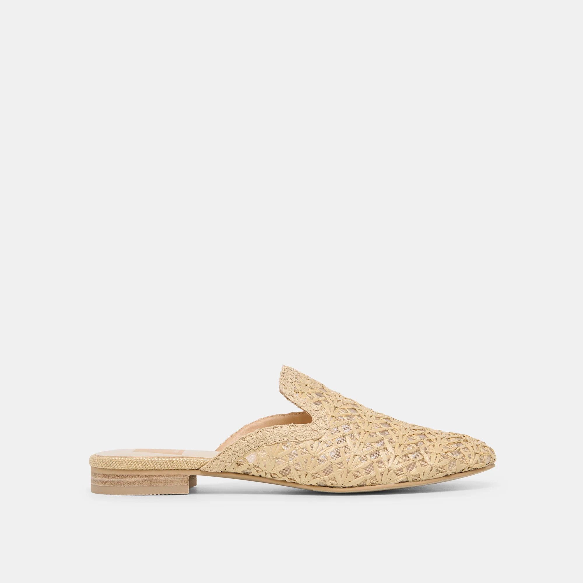 Kirt Flats Lt Natural Cross Hatch Raffia | DolceVita.com