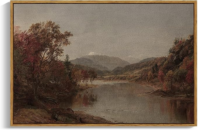 ARPEOTCY Vintage Framed Canvas Wall Art, 24×36 Inch, Fall Landscape Large Wall Decor for Living ... | Amazon (US)