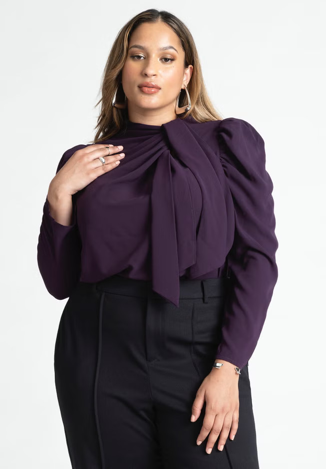 Drape Front Blouse | Eloquii