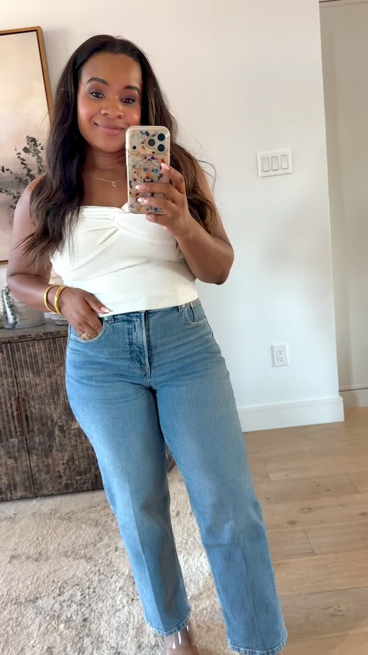 These Spanx jeans are amazing! So supportive and comfortable- most important it holds everything in. 🤍 

 #LTKgrwm #LTKootd #LTKSeasonal