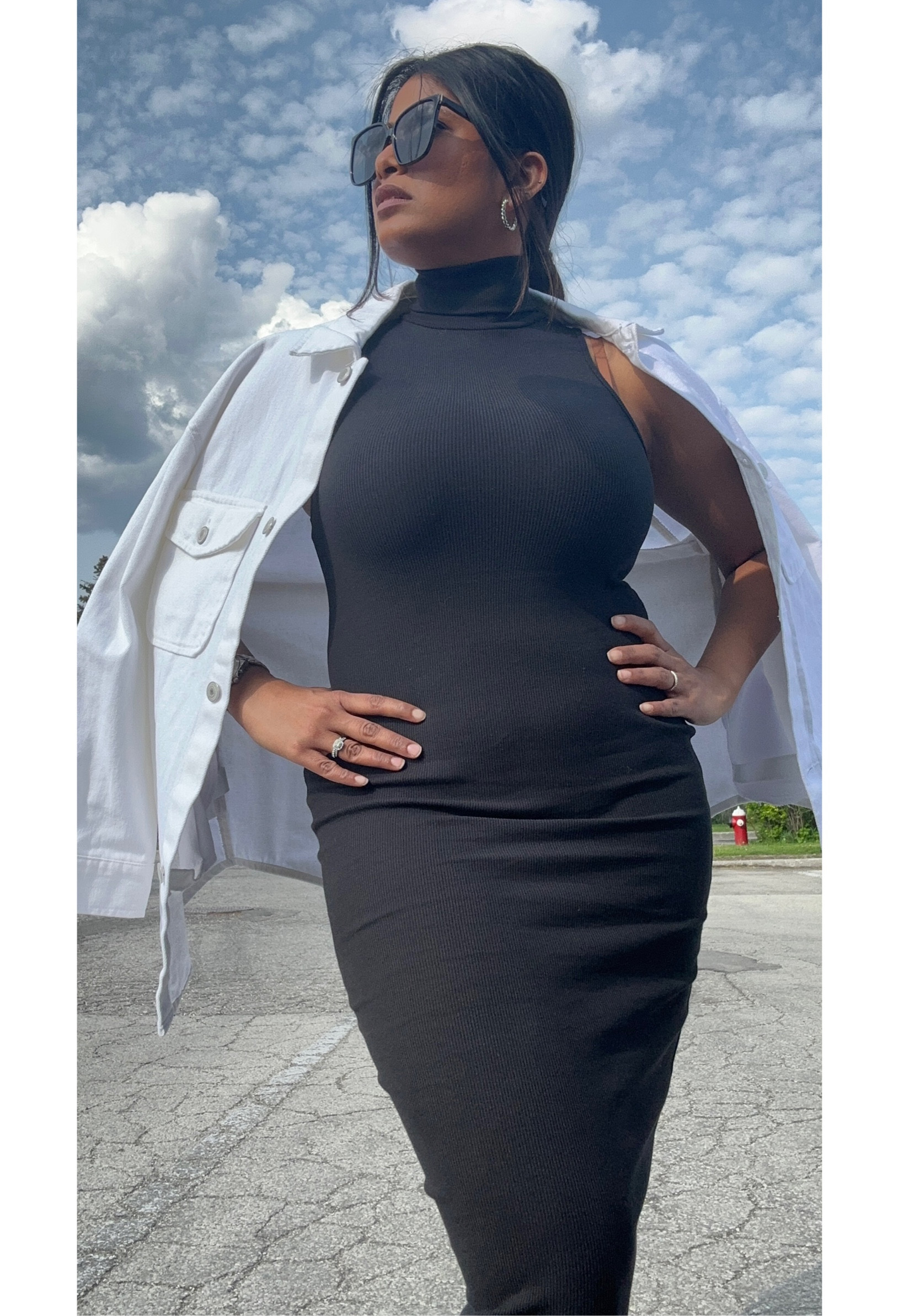 Denim Jackets 🧥 are back. Pairing it up a black turtle neck MIDI dress 👗 


#LTKstyletip #LTKfit #LTKcurves