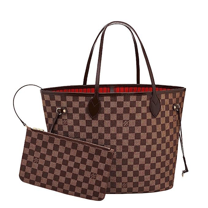 Louis Vuitton Neverfull MM Damier Ebene Bags Handbags Purse N41358 | Amazon (US)