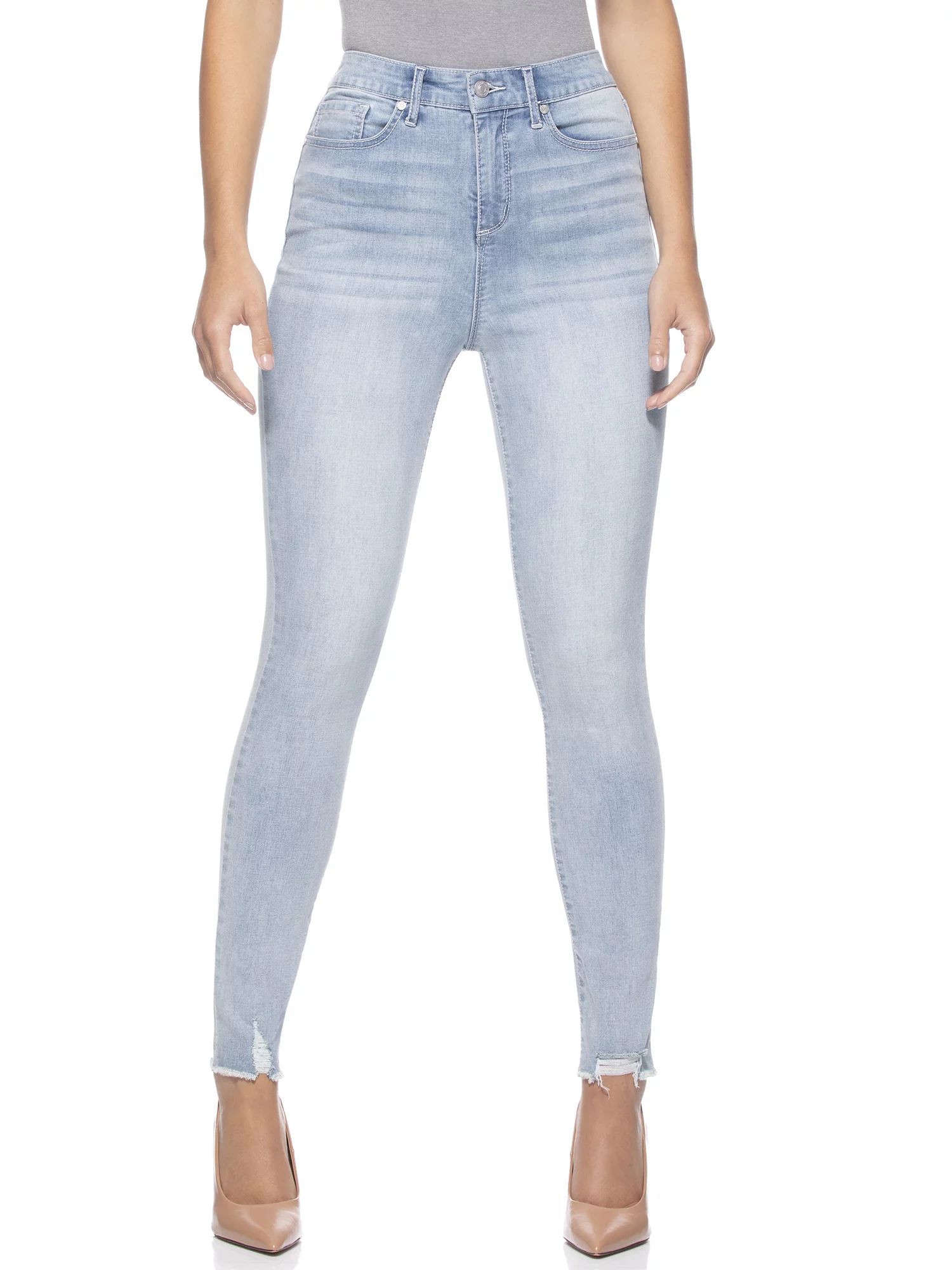 Sofia Jeans by Sofia Vergara Women’s Rosa Curvy Super High Waist Skinny Ankle Jean | Walmart (US)