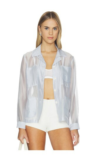 Rag & Bone Jolene Organza Jacket in Grey. - size S | Revolve Clothing (Global)