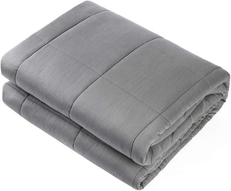 Adult Weighted Blanket Queen Size ( 15lbs 60"x80" ) Heavy Blanket with Premium Glass Beads, ( Dar... | Amazon (US)