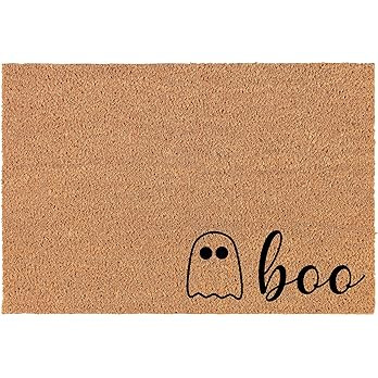 Doormat Natural Coco Coir Door Mat Boo Ghost Corner Halloween (30" x 18") | Amazon (US)