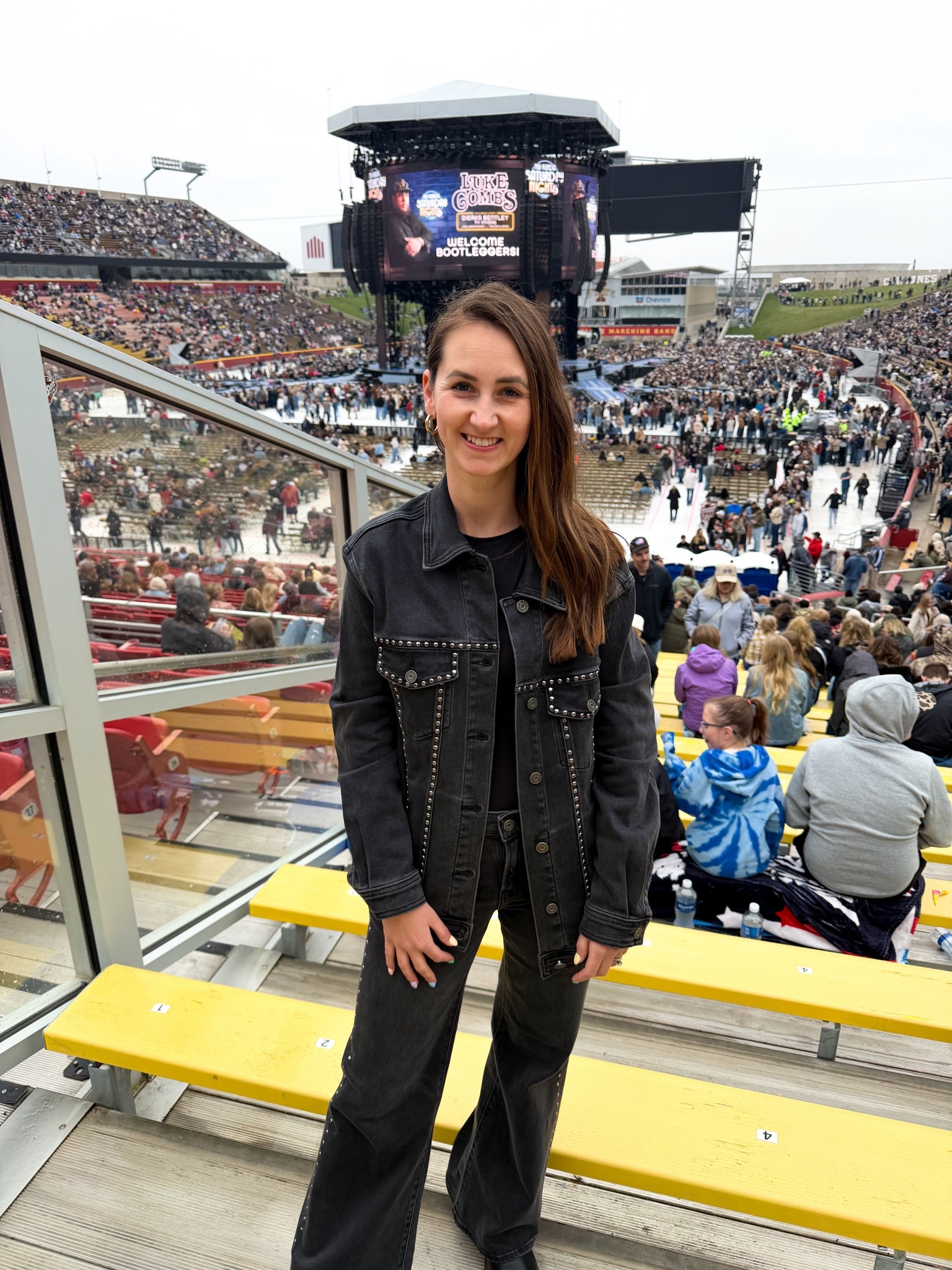 Wore this outfit to the Luke Combs concert on Saturday night! Wearing a small in the studded jacket & size 25 in the black acid wash jeans! 

Country concert outfit, concert outfit, festival outfit, western outfit, western wear, black outfit 

#LTKPetite #LTKFestival #LTKootd