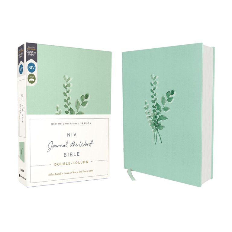 NIV Journal the Word Bible: Niv, Journal the Word Bible, Double-Column, Cloth Over Board, Teal, R... | Walmart (US)