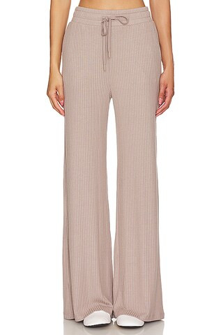 Beyond Yoga Well Traveled Wide Leg Pant in Birch from Revolve.com | Revolve Clothing (Global)