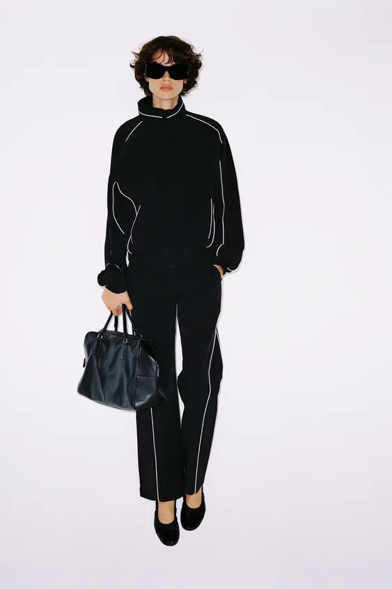 CONTRAST PIPING TECHNICAL JACKET | Zara US