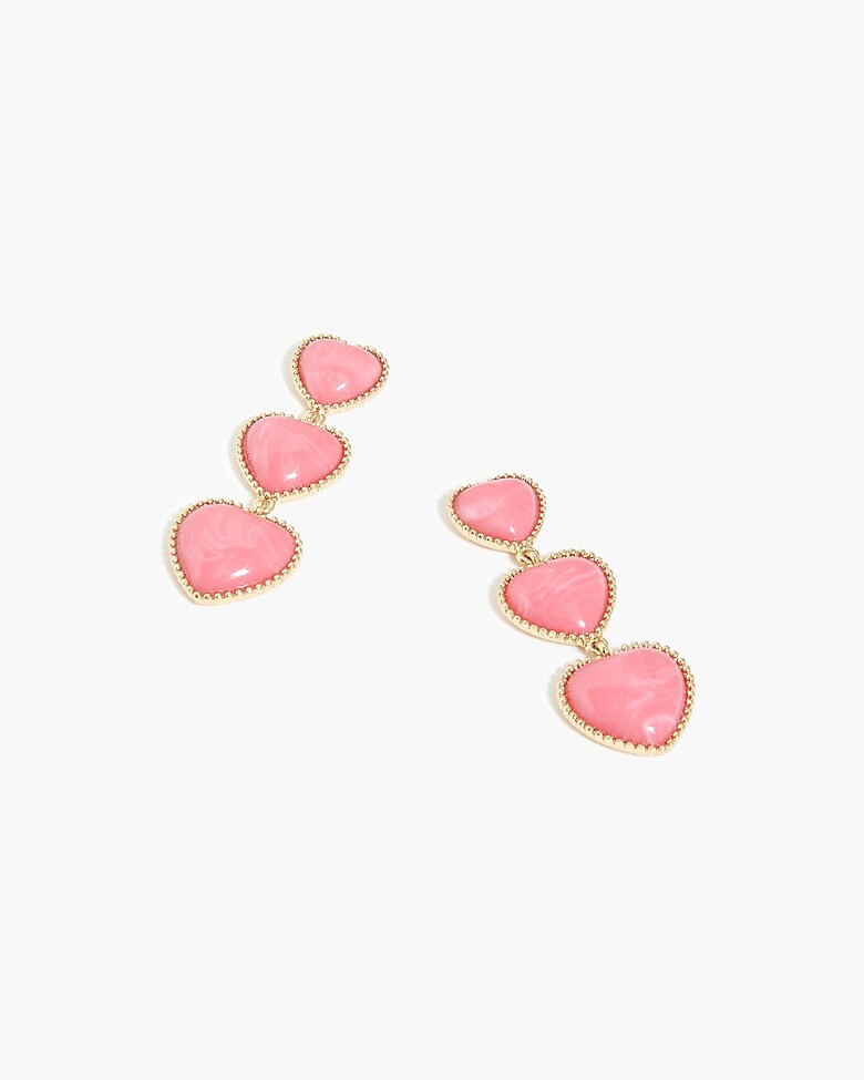 Heart drop earrings | J.Crew Factory