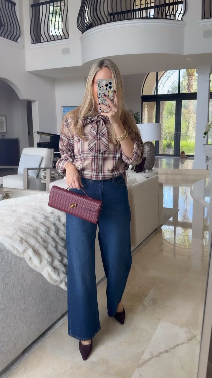A simple fall top and wide-leg bottoms keep things light when the day gets busy. Walmart fall outfits

#LTKootd #LTKgrwm #LTKOver40