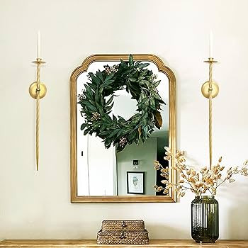 Large Twised Pillar Wall Sconce Set of 2 Hanging Wall Mounted Candle Sconces Holder, Metal Wall S... | Amazon (US)