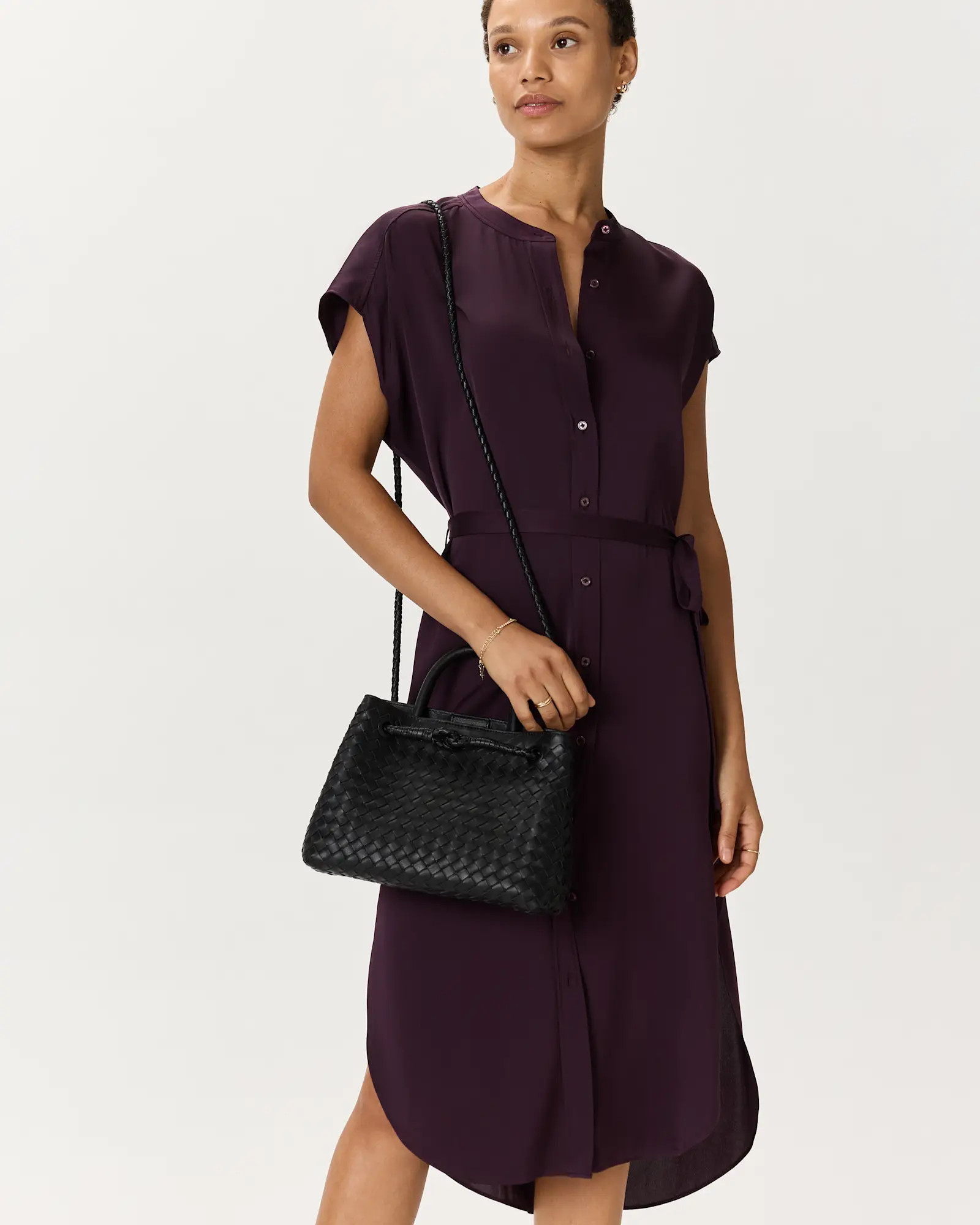 Italian Leather Handwoven Mini Satchel | Quince