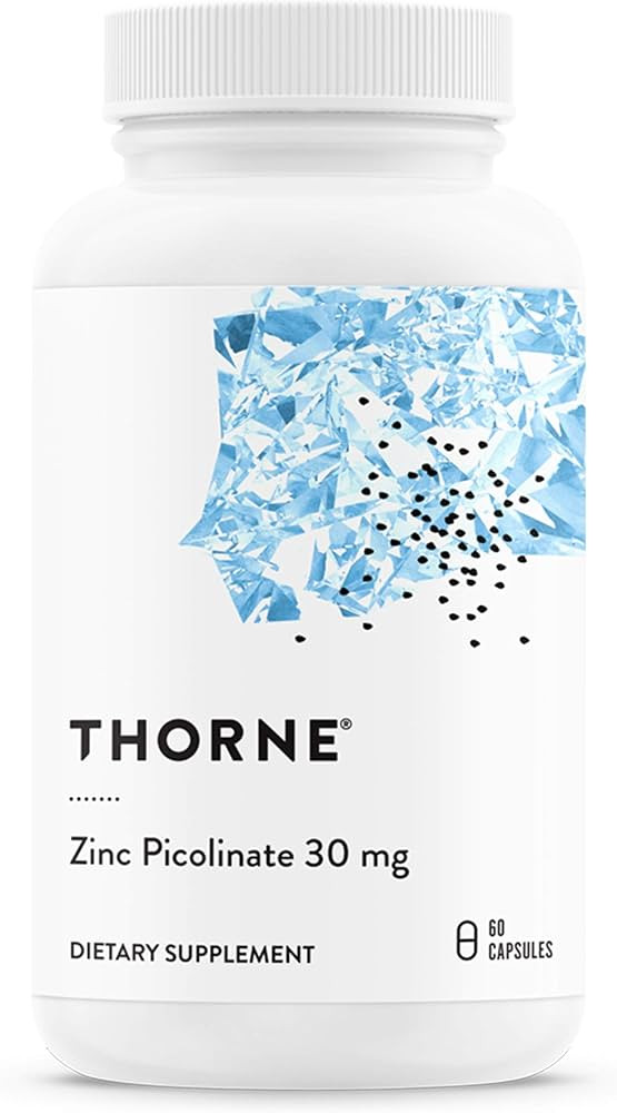 Thorne Zinc Picolinate 30 mg - Well-Absorbed Zinc Supplement for Growth and Immune Function - 60 ... | Amazon (US)