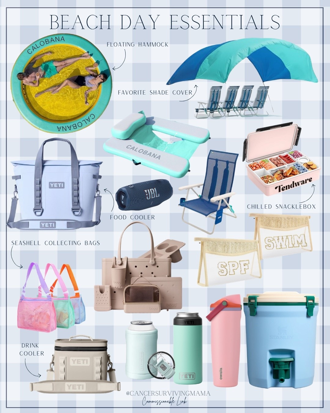 Beach day essentials from someone who lives at the beach ☀️ from the BEST beach chairs + shade cover to the cutest snack containers, coolers, beach bags & floats 🤍 everything is practical, cute, and makes long beach days with kids so much easier

@shibumi shade & chairs - the absolute best! under 5lbs and collapses so tiny you can throw it in a bag. This covers the whole family with shade 🙌🏼

@calobana floating hammock is a 10/10- this is used ALL day between kids jumping off the boat into it, adults lounging and babies in the water🩵

@yeti coolers can’t be topped! pro tip is to have one for food and one for drinks 🤍

@bogg bags are the best- waterproof beach and pool bags you can easily hose off and stress free for spills, storms etc. 

this @stanley jug is amazing for water for everyone and the dogs! 

beach essentials, beach day must haves, amazon beach finds, beach vacation essentials, family beach trip, beach gear, pool floats, beach floats, beach chairs, coolers, beach bags, snacklebox, beach vacation packing, summer amazon finds, coastal summer, mom beach finds, beach day accessories, pool day essentials, amazon summer favorites, seashell bags, yeti, bogg bag, shibumi, calobana, owala, stanley, mom hacks

#LTKdayinmylife #LTKSeasonal #LTKTravel