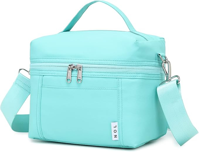 NOL Insulated Lunch Bags for Women Cooler Bag Lightweight Nylon Waterproof Lunch Box For Work (Me... | Amazon (US)