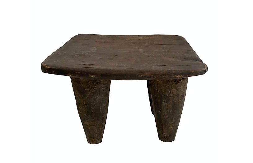 African Hand-Carved Wood Senufo Stool - Ballyhoo | One Kings Lane
