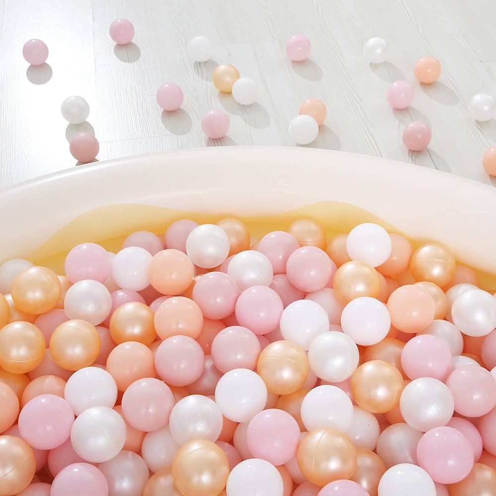 Realhaha Ball Pit Balls- Pink Play Balls Play Balls for Baby Girls Toddlers Kids Play Tent Pool P... | Amazon (US)