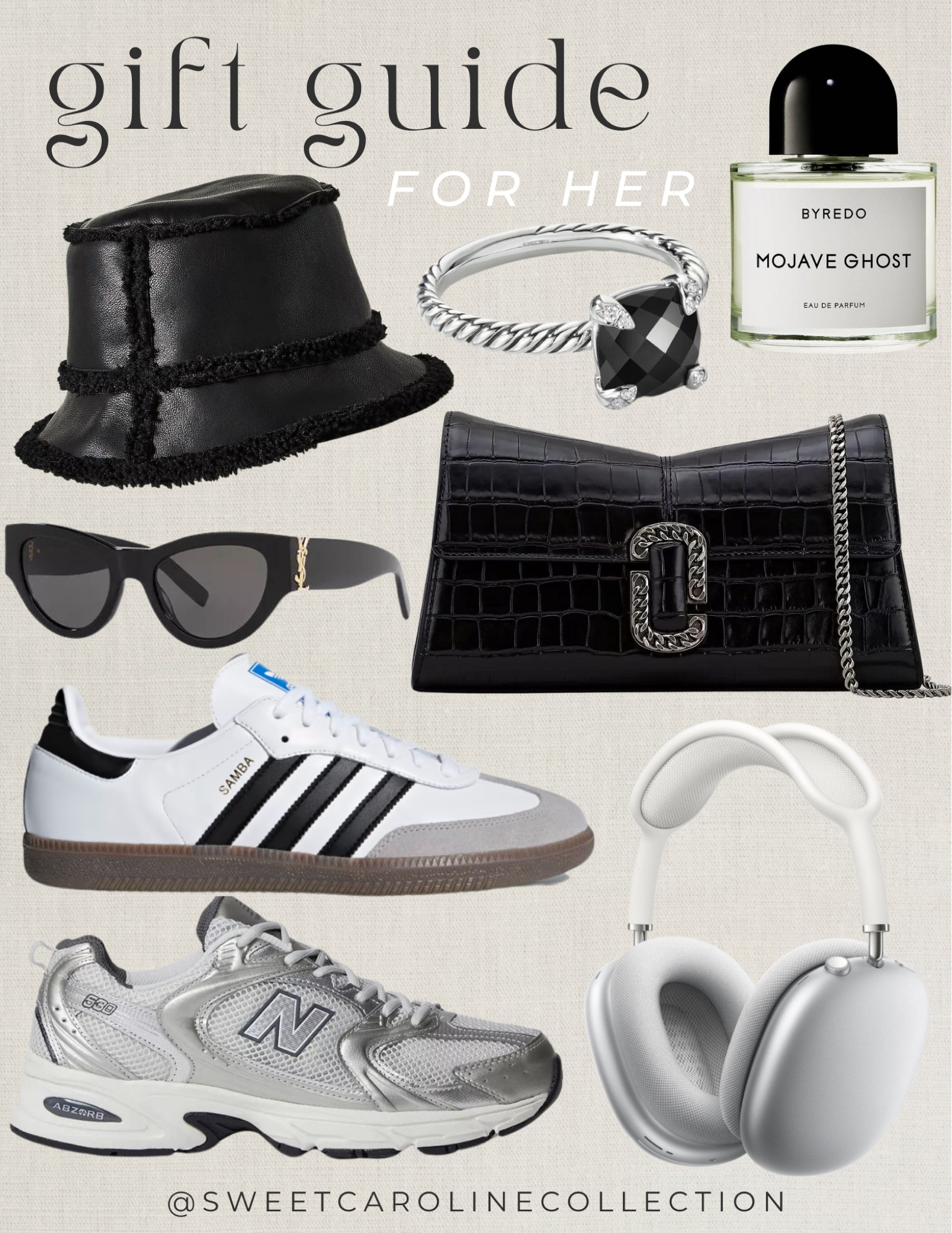 Holiday gift guide for her 🖤✨🎄

Holiday style, gift guide, gift idea, best seller, Christmas, birthday, gift, bucket hat, byredo, Mojave ghost, diptyque, Burberry, Tory Burch, earrings, swarvoski, Ugg, boots, Gucci, belt, adidas, sambas, flaunt, phone case, saks fith avenue, blanket, home, ring, David yurman, finish line, nordstrom, Marc jacobs, best buy, apple, headphones, baubleBar, new balance, sneakers, urban outfitters, dicks sporting goods, Prada, YSL, Jimmy choo, baccarat, maison Francis kurkdjian paris, perfume, fragrance, Jo Malone, Jimmy Choo, makeup, beauty, lip balm, tarte, Dior beauty, swarvoski, jewelry, ring, earrings, hoops, accessories, bergdorf Goodman, neiman Marcus, Nordstrom, ulta, Sephora, saks fifth Avenue, designer, luxe, home, candle, Mackenzie Childs, platter, kitchen, cake stand, cookie jar, countertop, under 500, under 400, under 300, Under 200, under 100, under 50, sale, style, fashion, decor, sweet Caroline collection 

#LTKSeasonal #LTKGiftGuide #LTKHoliday