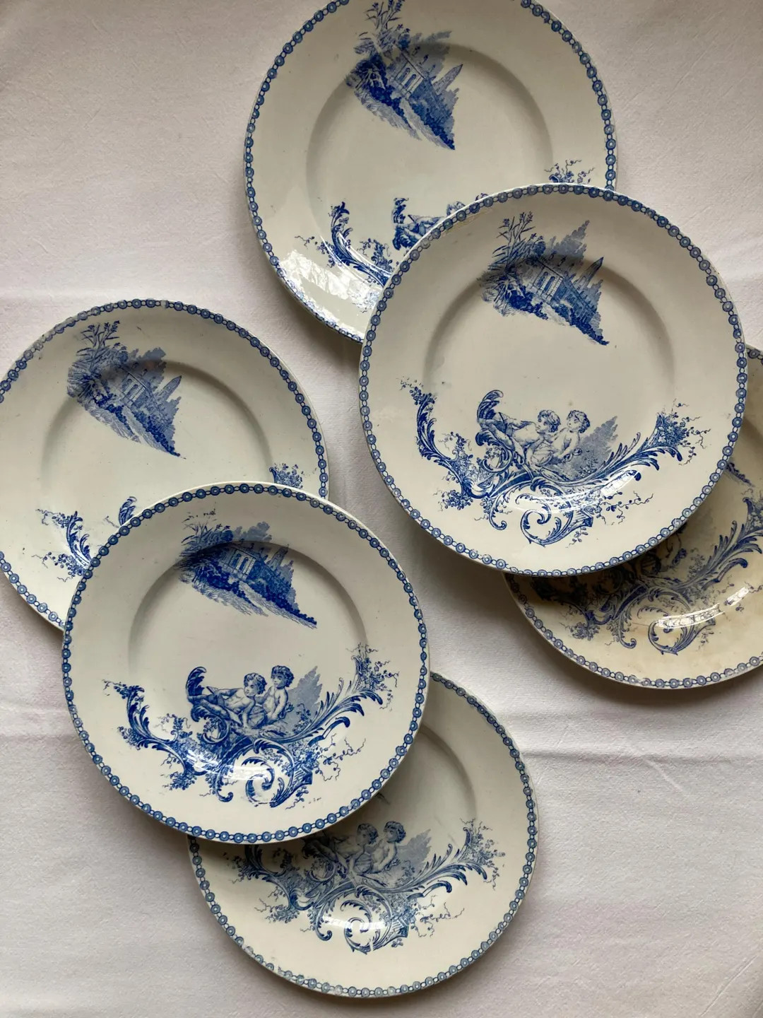 Trianon Lebacqz Bouchart Assiettes Anciennes Terre de Fer / Vaisselle Ancienne / Assiettes Ancien... | Etsy (US)