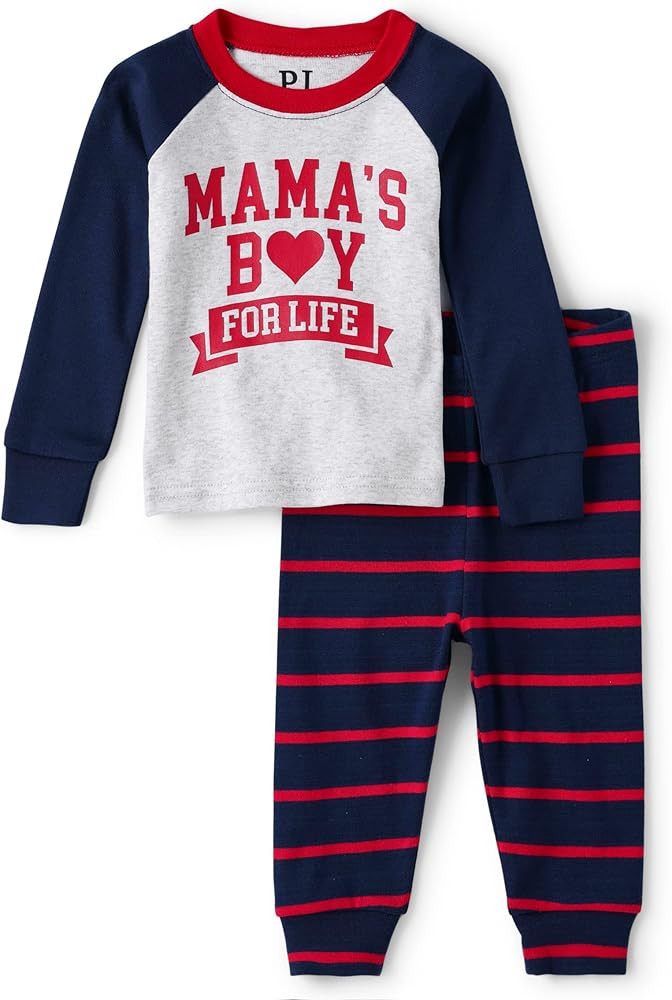 The Children's Place baby-boys Long Sleeve Top and Pants Snug Fit 100% Cotton 2 Piece Pajama Sets | Amazon (US)