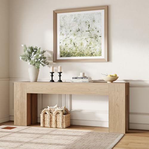 Epecoya Extra Long Sofa Console Table for Entryway Living Room, 79-Inch Farmhouse Wood Behind Cou... | Amazon (US)