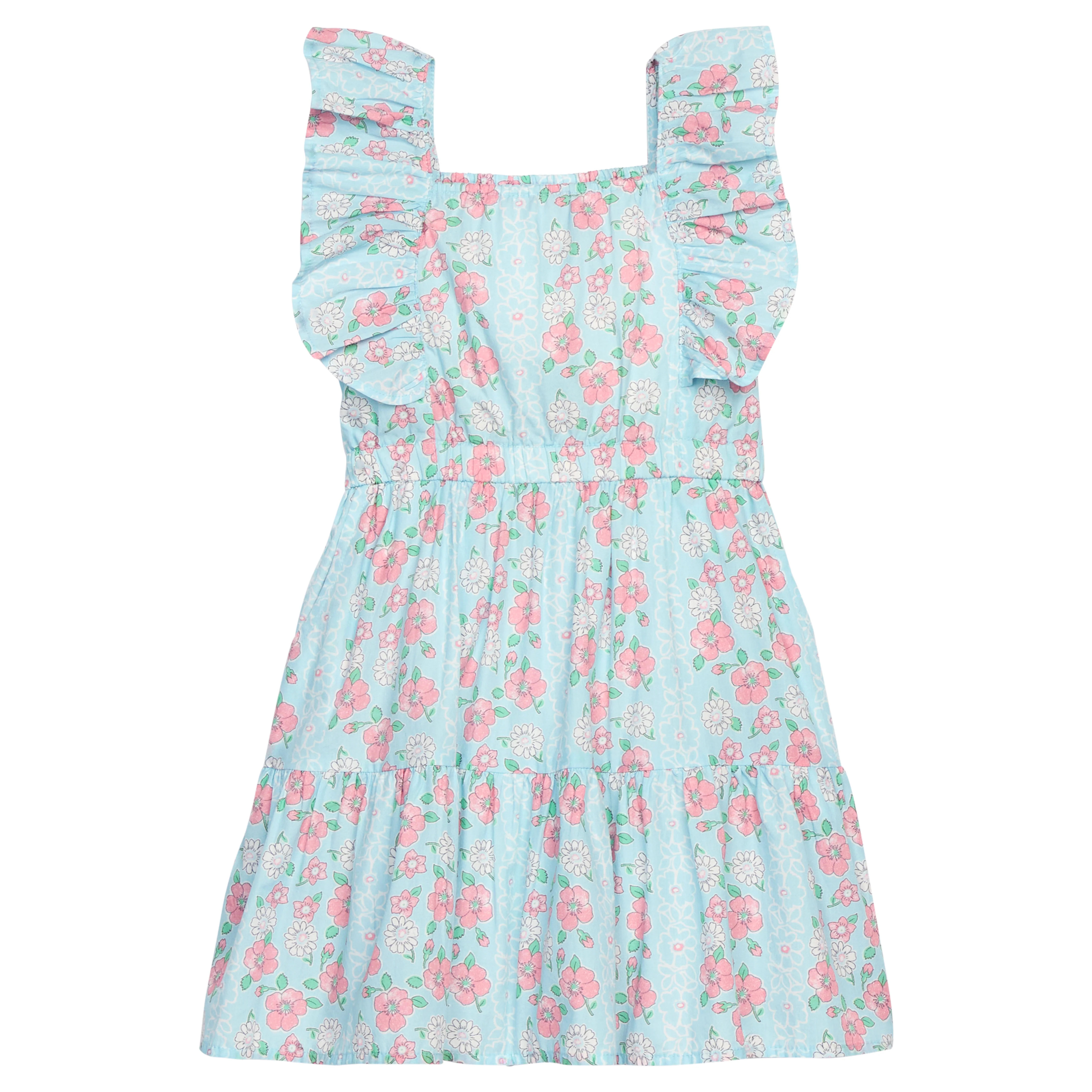 Brighton Dress - Meadow Marguerite Floral | BISBY Kids