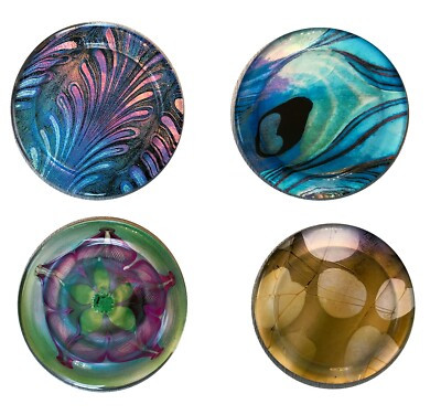 Metropolitan Museum Of Art Louis C. Tiffany Favrile Glass Coasters (Set of 4)  | eBay | eBay US