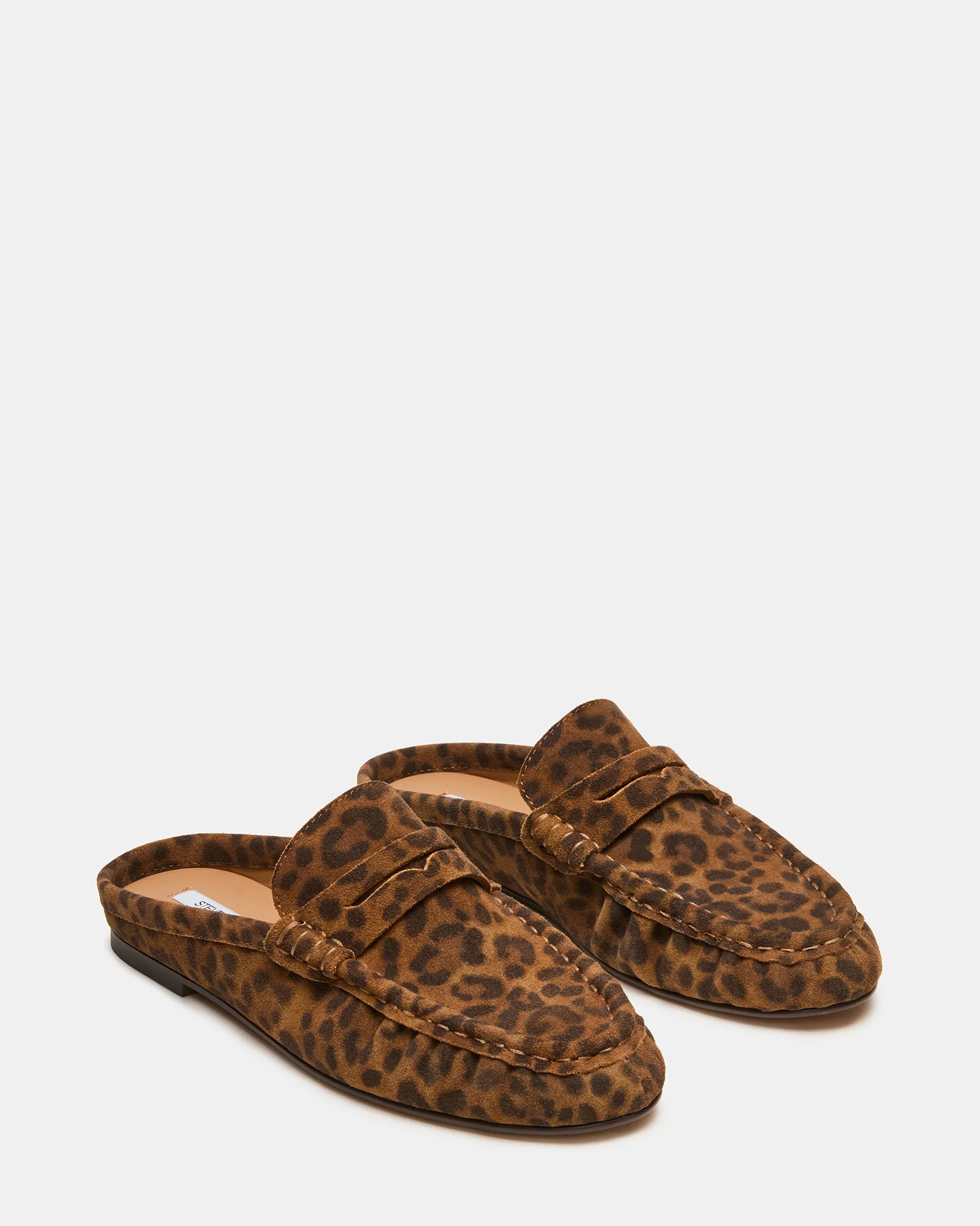 RAFE Leopard Suede Slip-On Mule Women's Flat | Steve Madden (US)