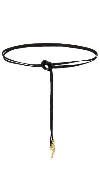 Lasso Wrap Belt in Black & Gold | Revolve Clothing (Global)