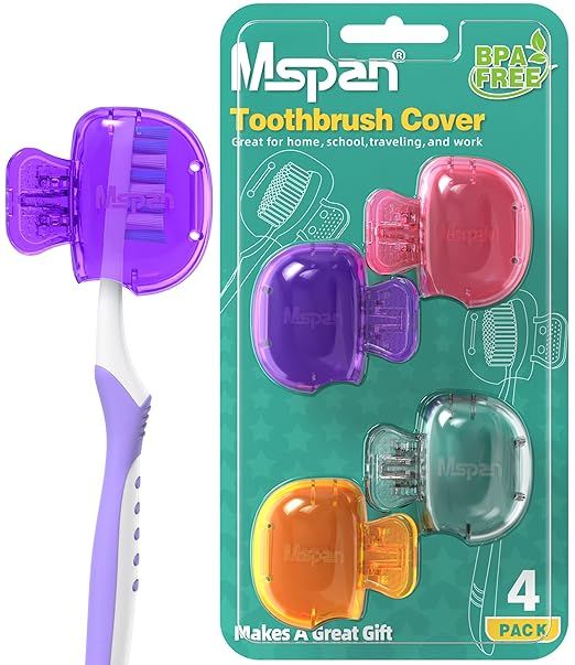 Mspan Electric Toothbrush Head Cover: Sonic Toothbrush Cap Travel Protector Plastic Brush Pod Pro... | Amazon (US)
