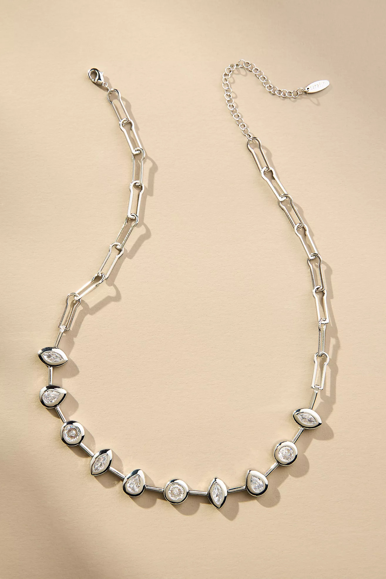Paperclip Crystal Necklace | Anthropologie (US)