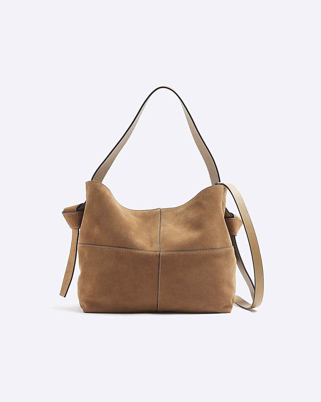 Brown Suede Tote Bag | River Island (UK & IE)