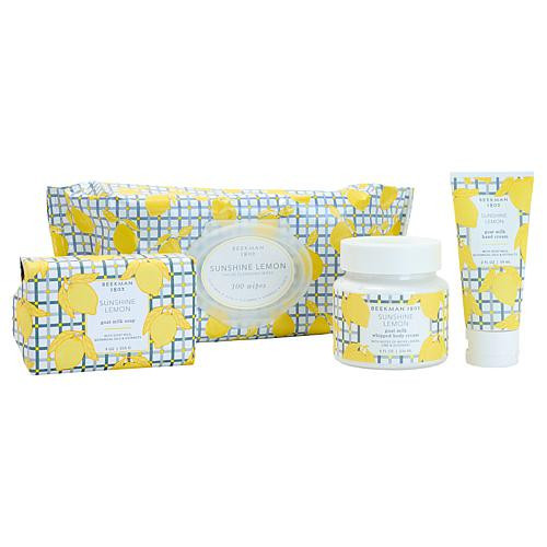 Beekman 1802 Neighbor Faves Bath & Body Set of 4 - Sunshine Lemon | HSN